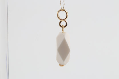 Mammoth Ivory Mini Faceted Pendant