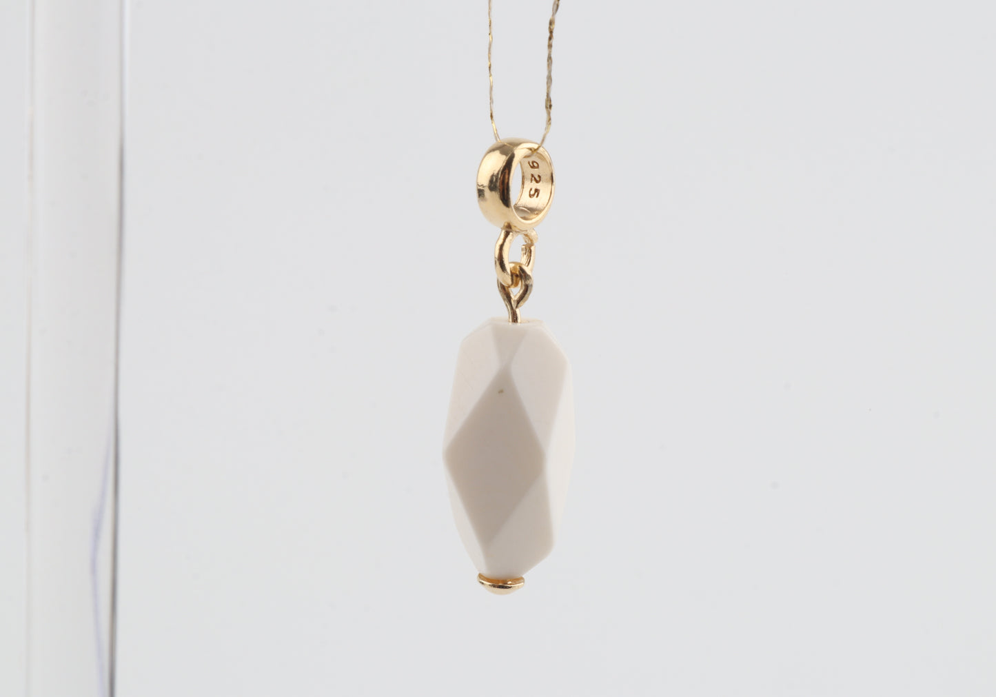 Mammoth Ivory Mini Faceted Pendant