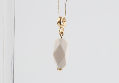Mammoth Ivory Mini Faceted Pendant