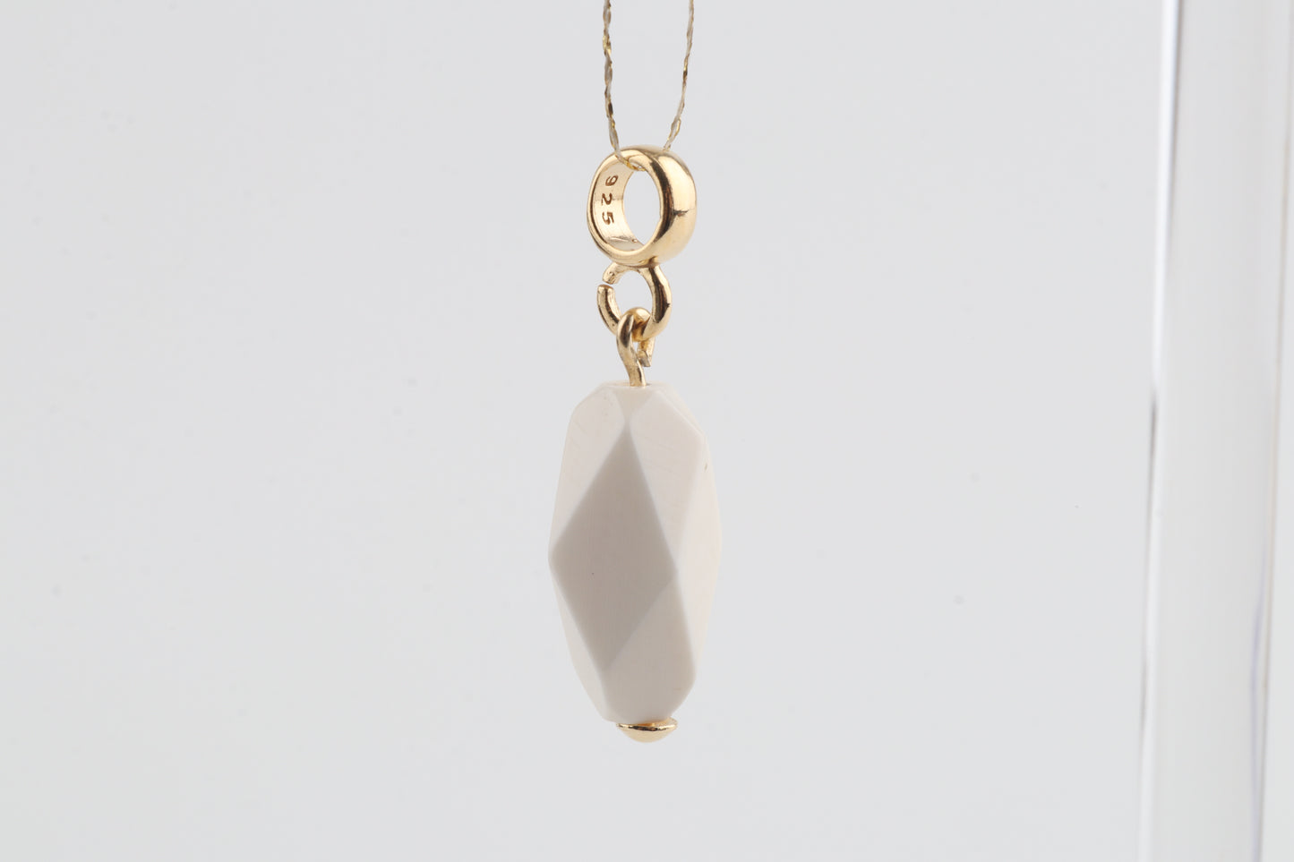 Mammoth Ivory Mini Faceted Pendant