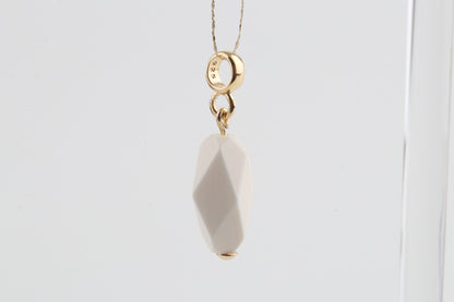 Mammoth Ivory Mini Faceted Pendant