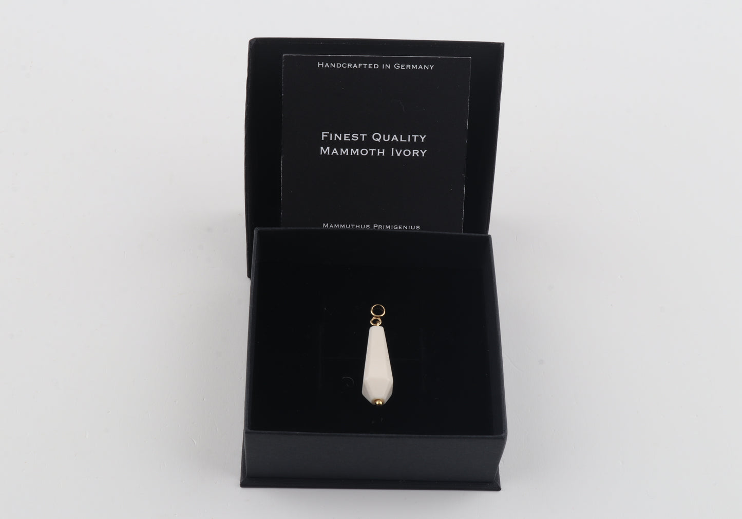 Mammoth Ivory Faceted Drop Pendant