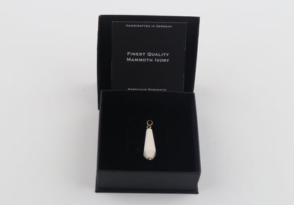 Mammoth Ivory Faceted Drop Pendant