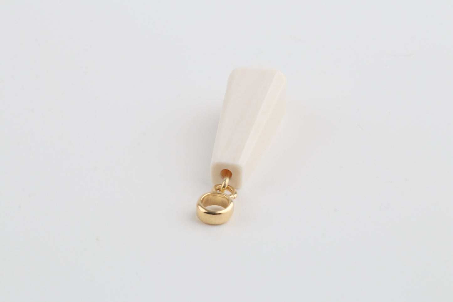 Mammoth Ivory Faceted Drop Pendant