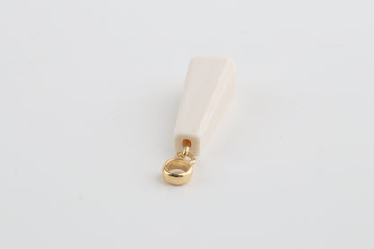 Mammoth Ivory Faceted Drop Pendant