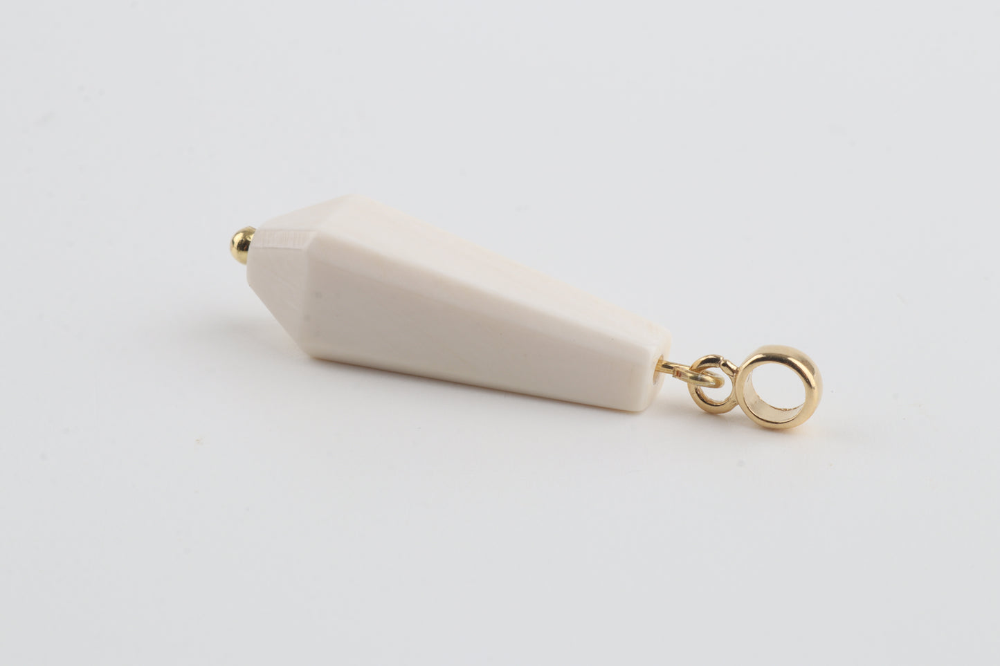 Mammoth Ivory Faceted Drop Pendant
