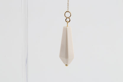 Mammoth Ivory Faceted Drop Pendant