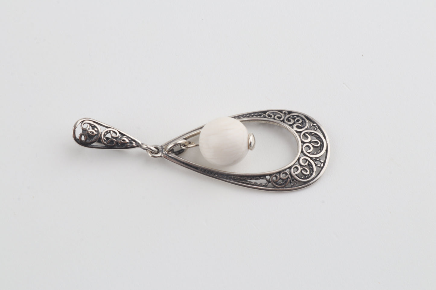 The Silver Blizzard Mammoth Ivory Pendant