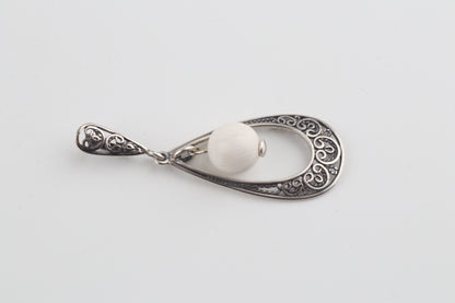 The Silver Blizzard Mammoth Ivory Pendant