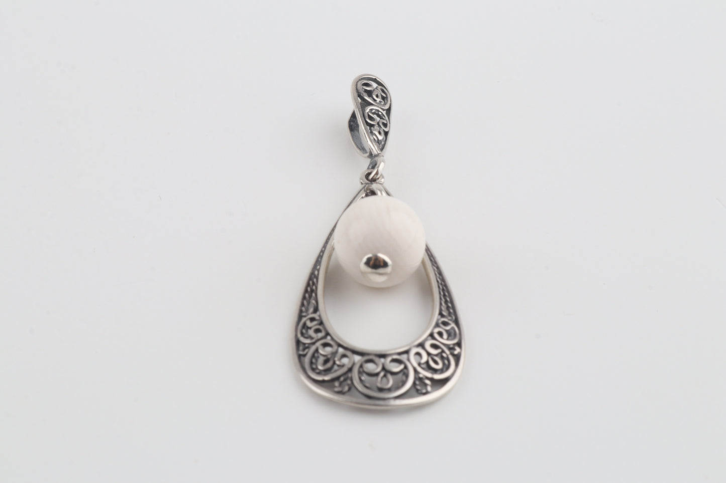 The Silver Blizzard Mammoth Ivory Pendant