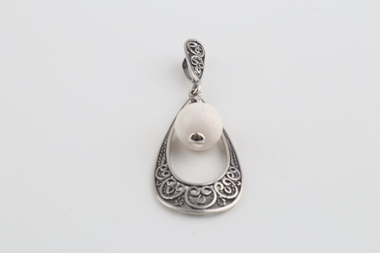 The Silver Blizzard Mammoth Ivory Pendant
