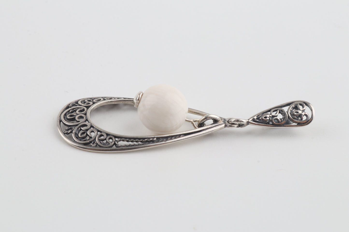 The Silver Blizzard Mammoth Ivory Pendant