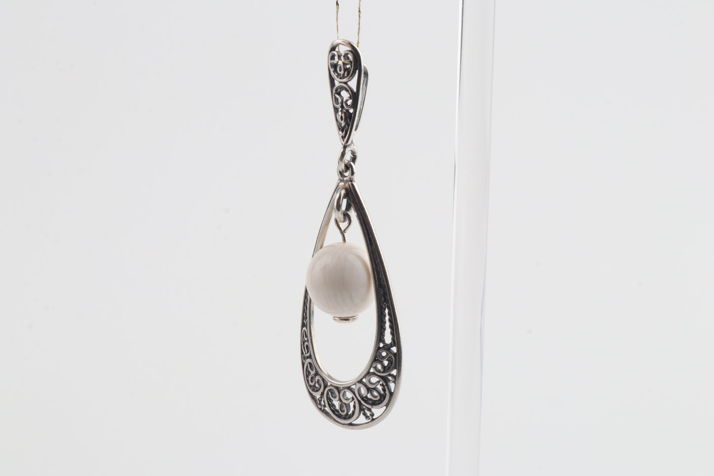 The Silver Blizzard Mammoth Ivory Pendant