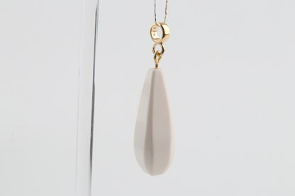 Mammoth Ivory Teadrop Pendant