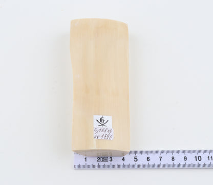 White mammoth ivory segment