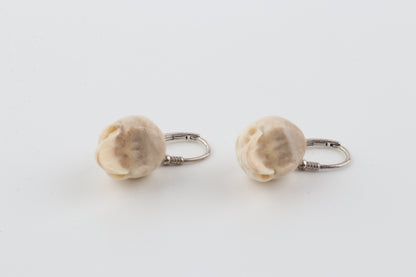 Mammoth Ivory Skull Earrings