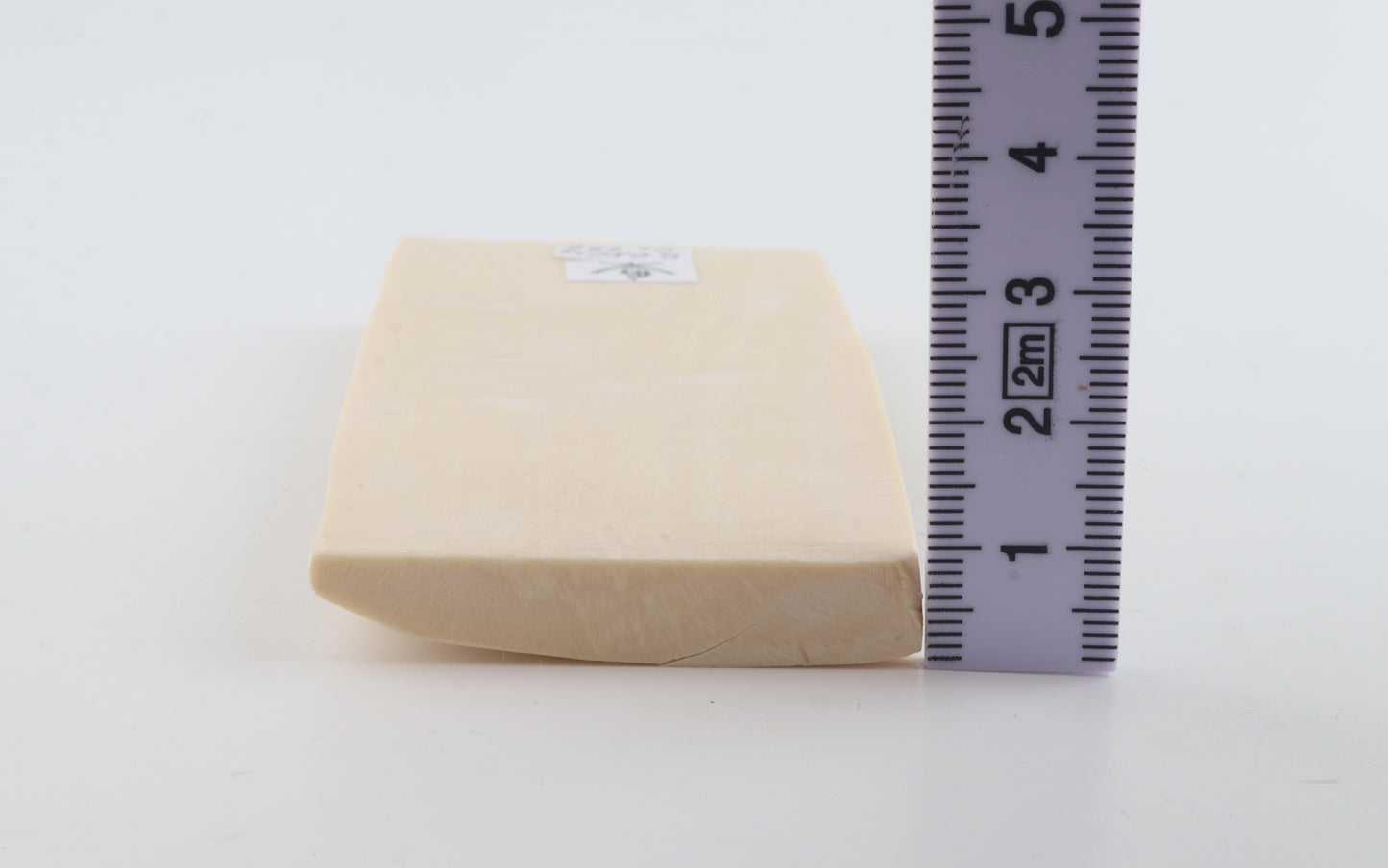 White mammoth ivory segment