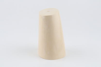 Round white mammoth ivory segment