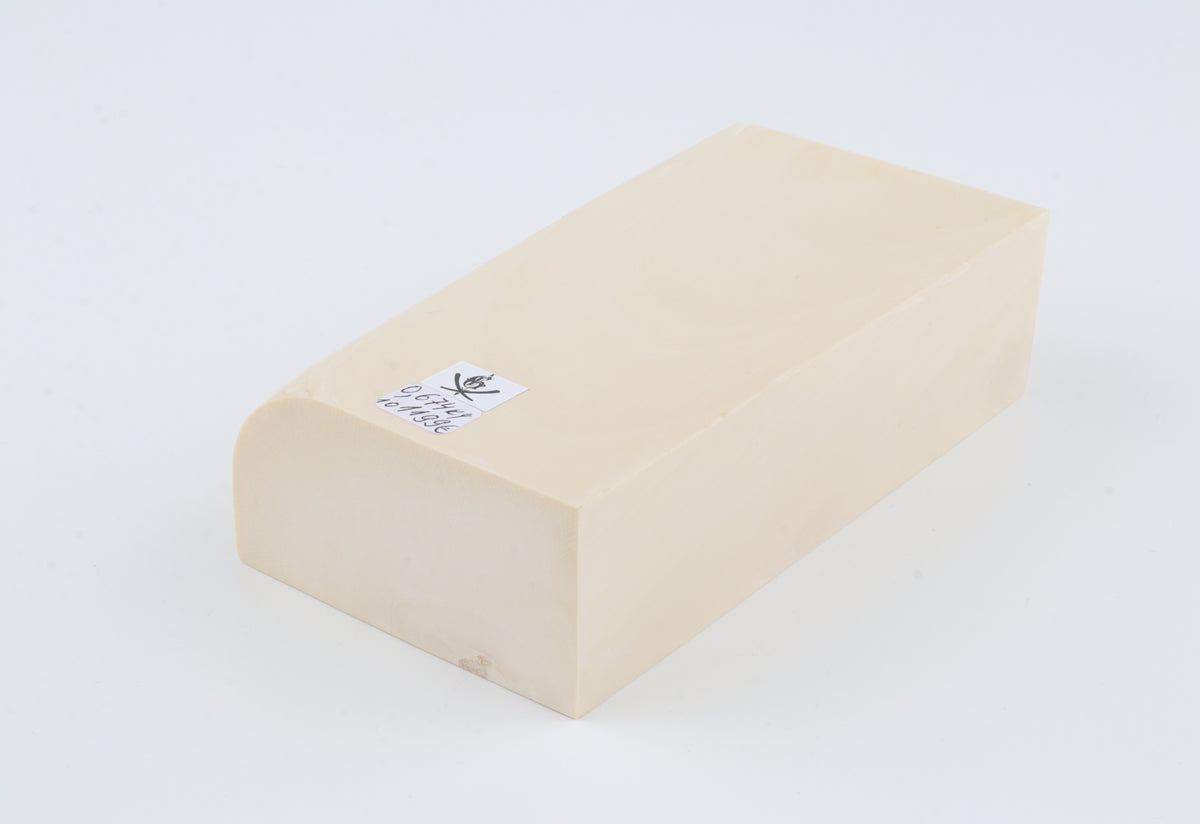 White mammoth ivory segment