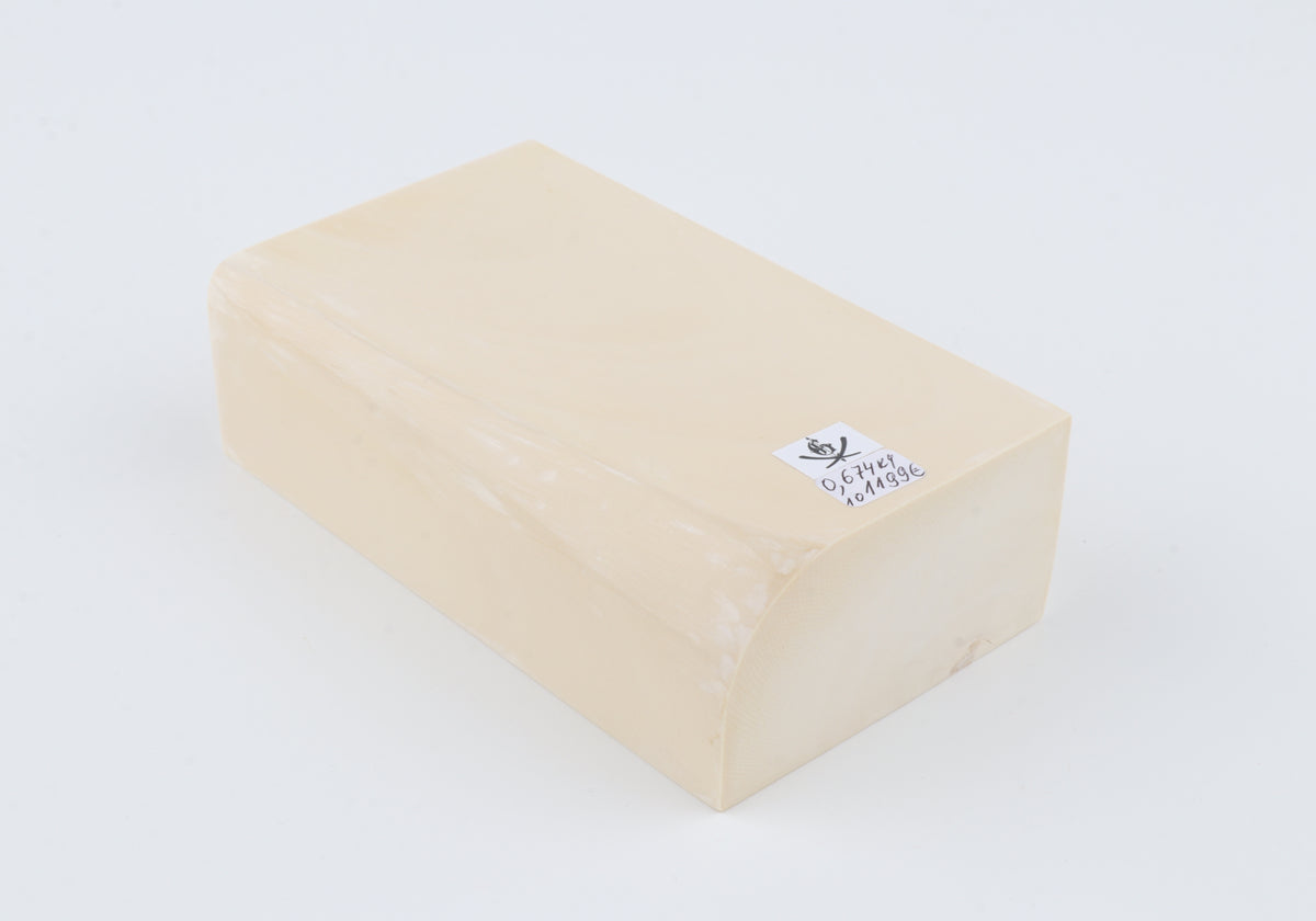 White mammoth ivory segment