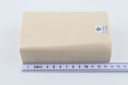 White mammoth ivory segment