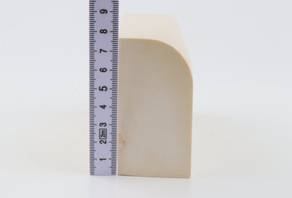 White mammoth ivory segment