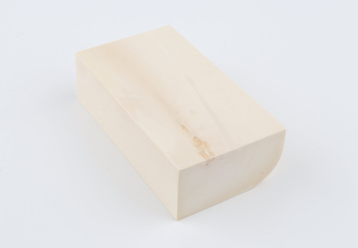 White mammoth ivory segment