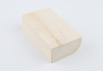 White mammoth ivory segment