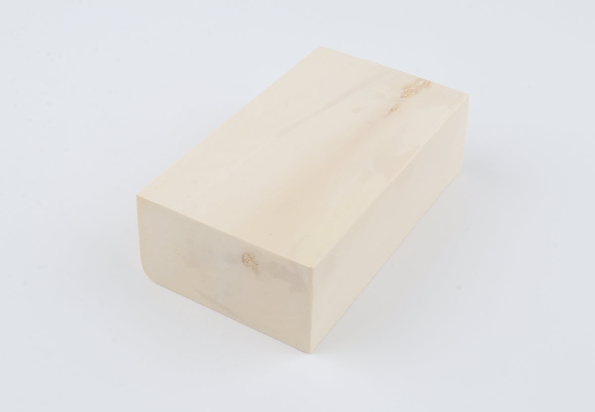 White mammoth ivory segment