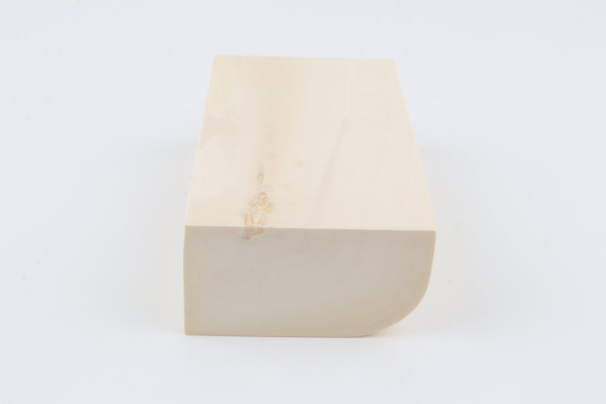 White mammoth ivory segment