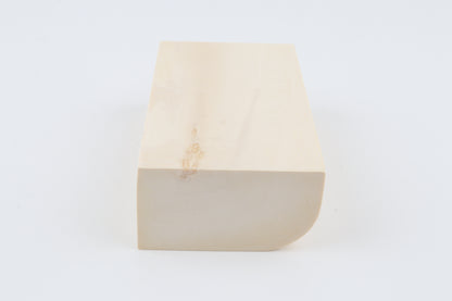 White mammoth ivory segment