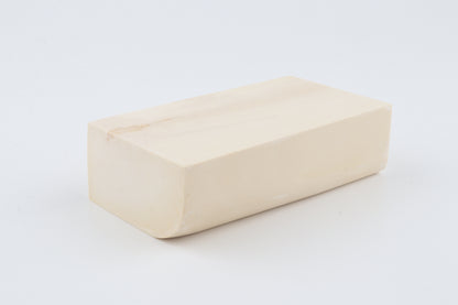White mammoth ivory segment