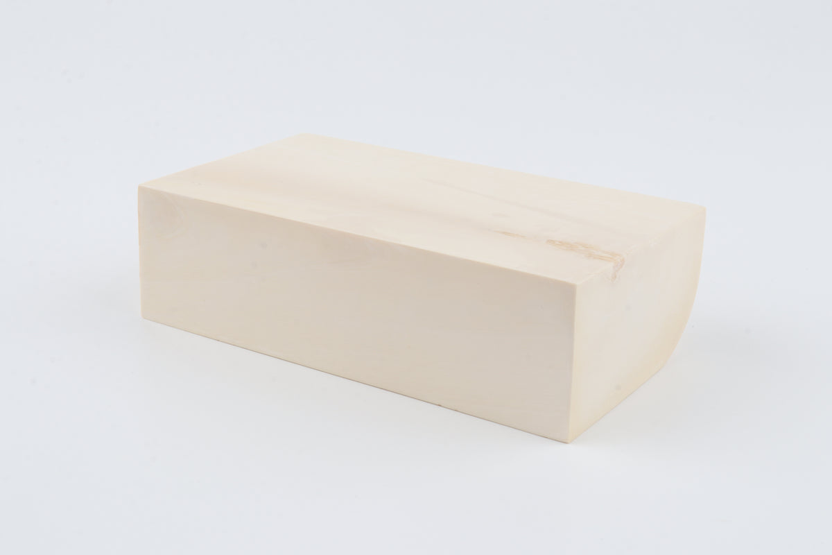 White mammoth ivory segment