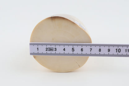 Round mammoth ivory piece