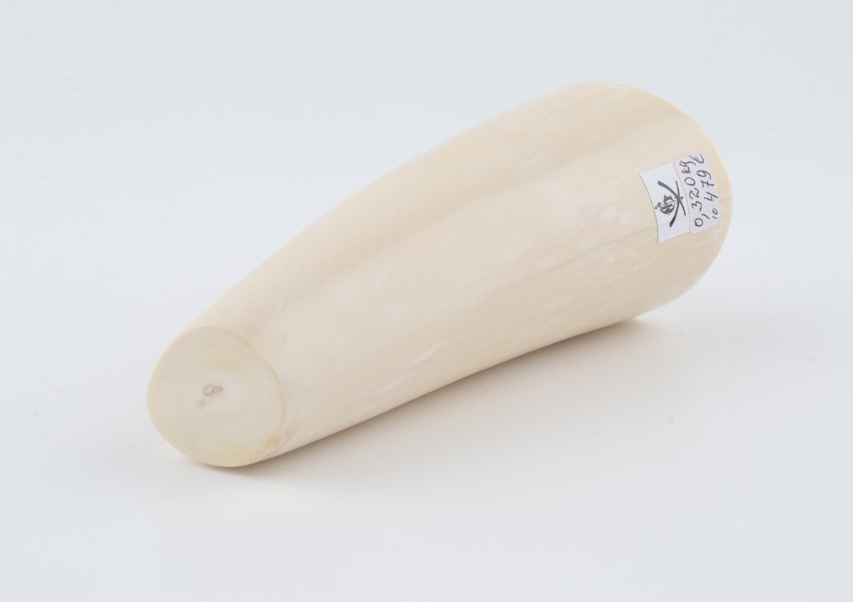 Round mammoth tusk piece