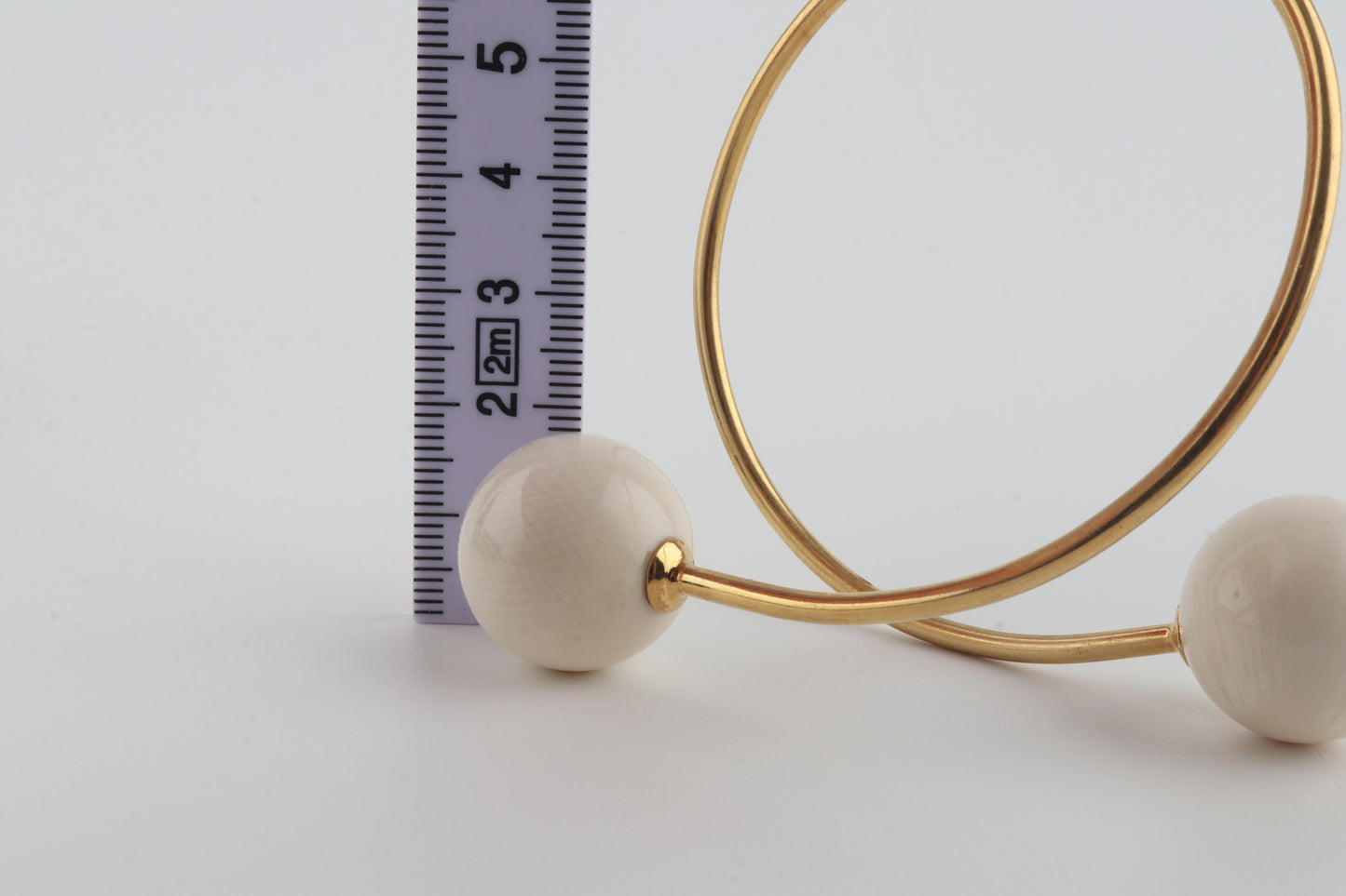Gold-Plated Mammoth Ivory Bangle