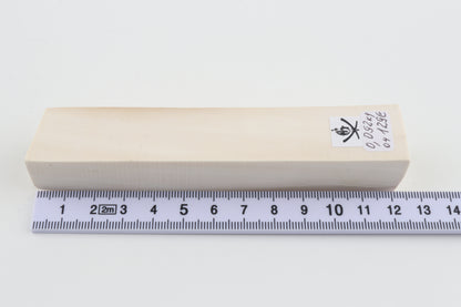 White mammoth ivory segment