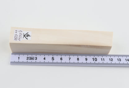 White mammoth ivory segment