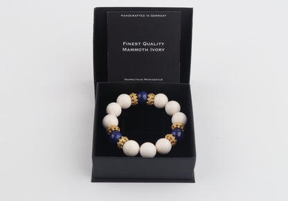 Jaipur Blue Mammoth Ivory Bracelet
