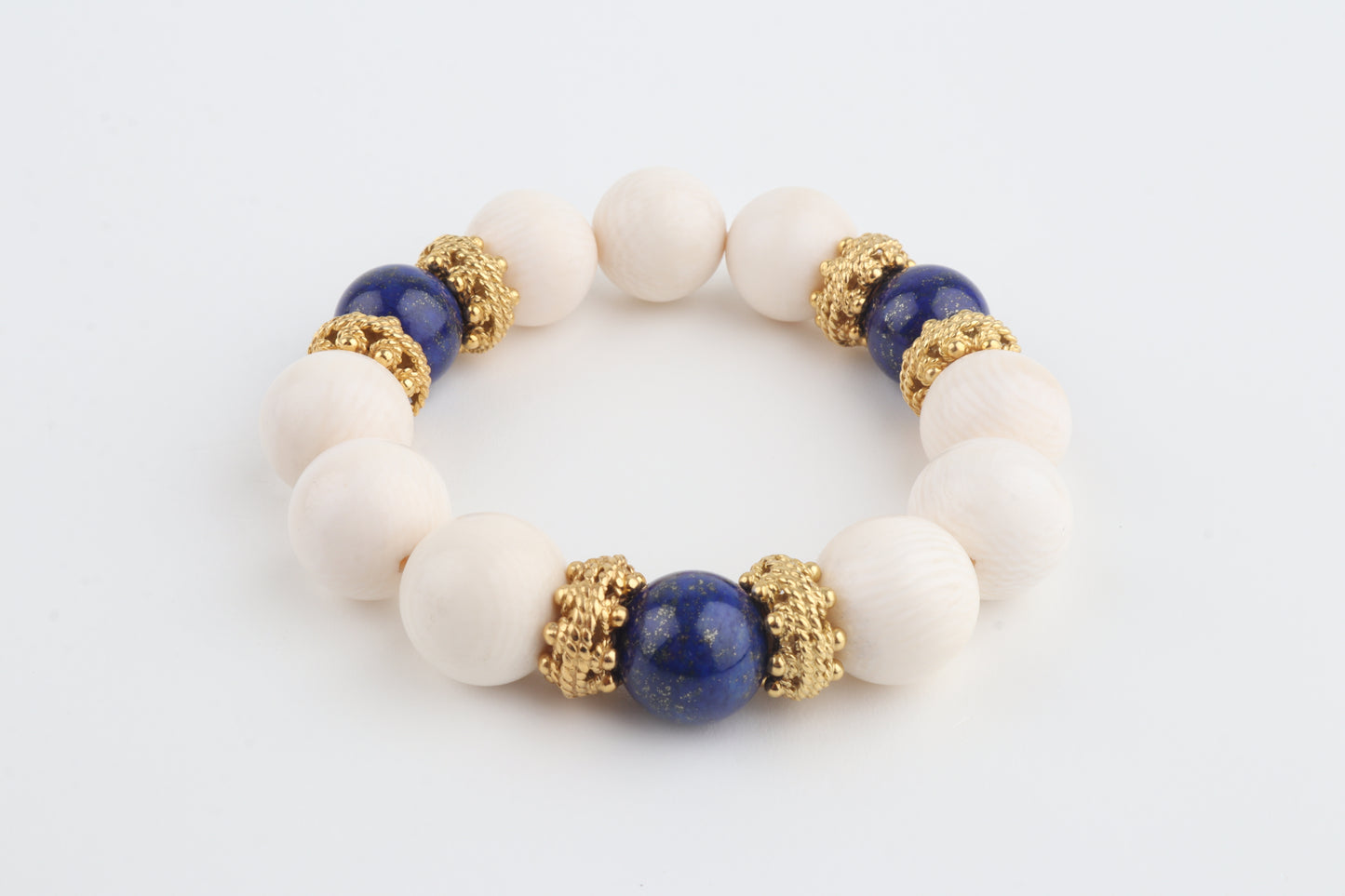 Jaipur Blue Mammoth Ivory Bracelet