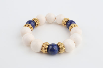 Jaipur Blue Mammoth Ivory Bracelet