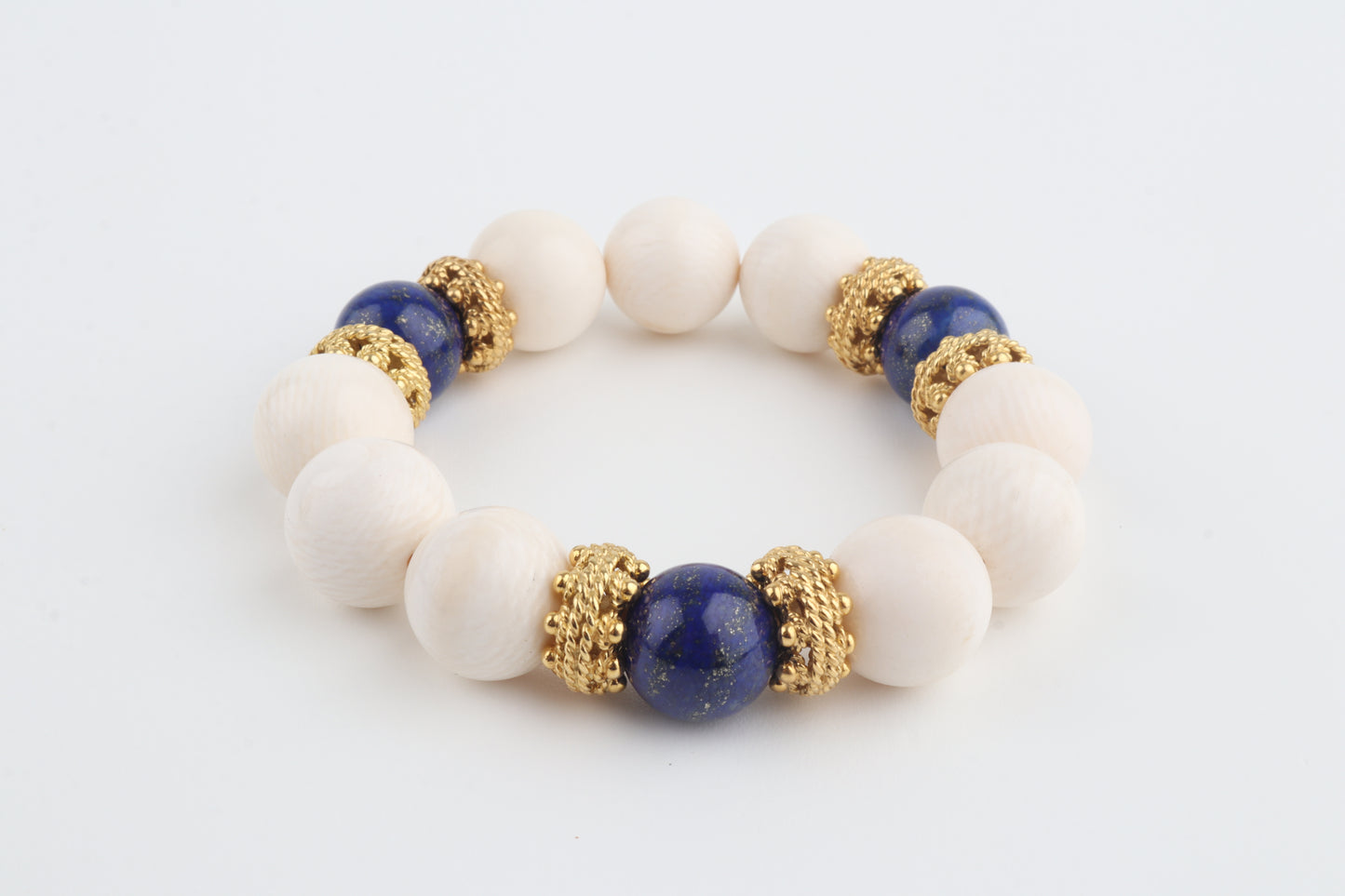 Jaipur Blue Mammoth Ivory Bracelet