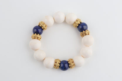 Jaipur Blue Mammoth Ivory Bracelet