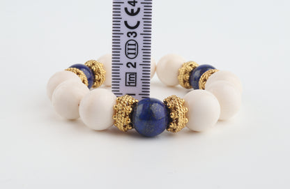 Jaipur Blue Mammoth Ivory Bracelet