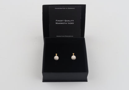 Minimalist Mammoth Ivory Earrings
