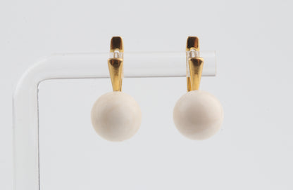 Minimalist Mammoth Ivory Earrings