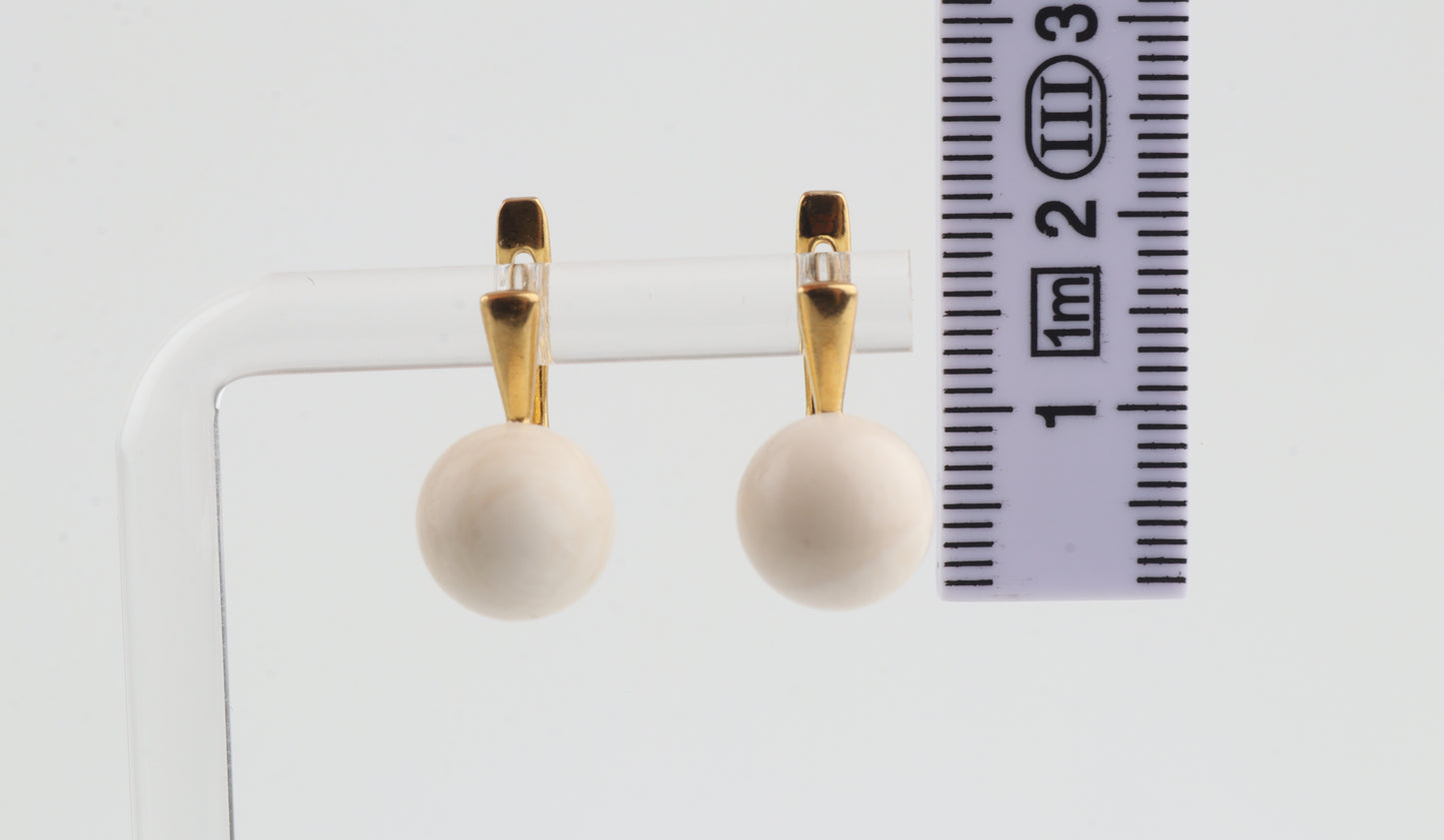 Minimalist Mammoth Ivory Earrings