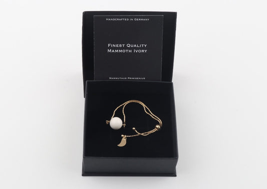 Adjustable Bracelet with Mammoth Ivory