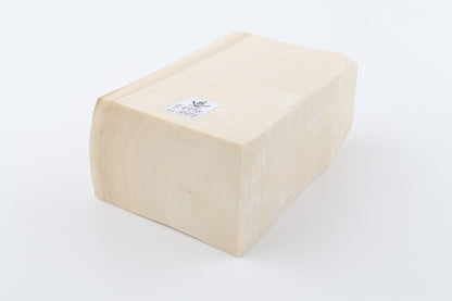 White mammoth ivory segment