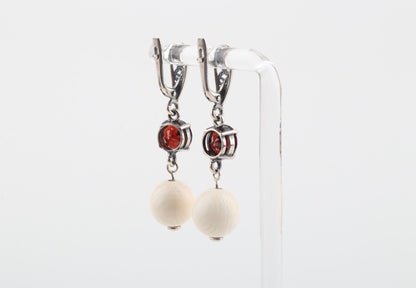 Garnet Filigree Earrings